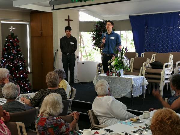 UWA students thank Bethanie staff and volunteers